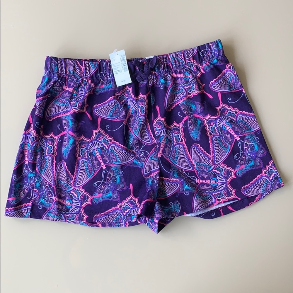 kids shorts with butterfly design